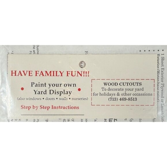 Miss “B” Holiday Patterns for All Occasions - Paint Your Own 6ft Yard Display Sa - Picture 3 of 7